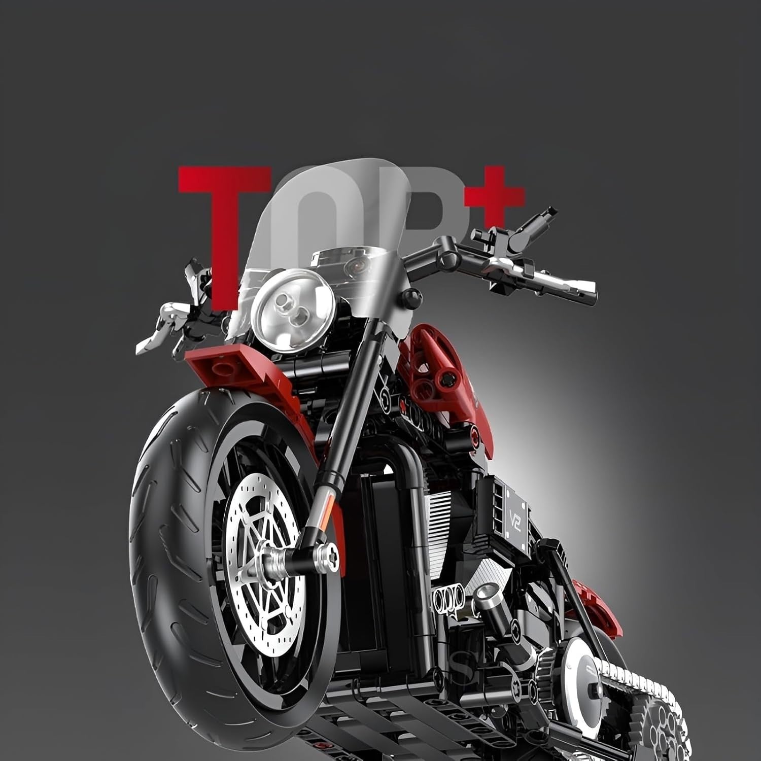 542-Piece Superbike Model Building Kit with Realistic Moving Parts