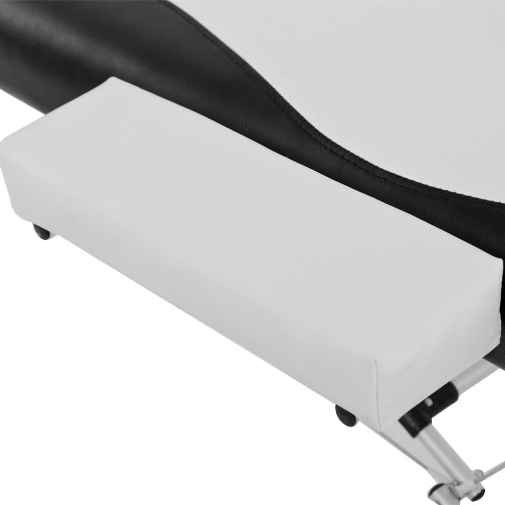 Portable 3-Section Massage Table Aluminium Beauty Spa Tattoo Bed w/ Bag White