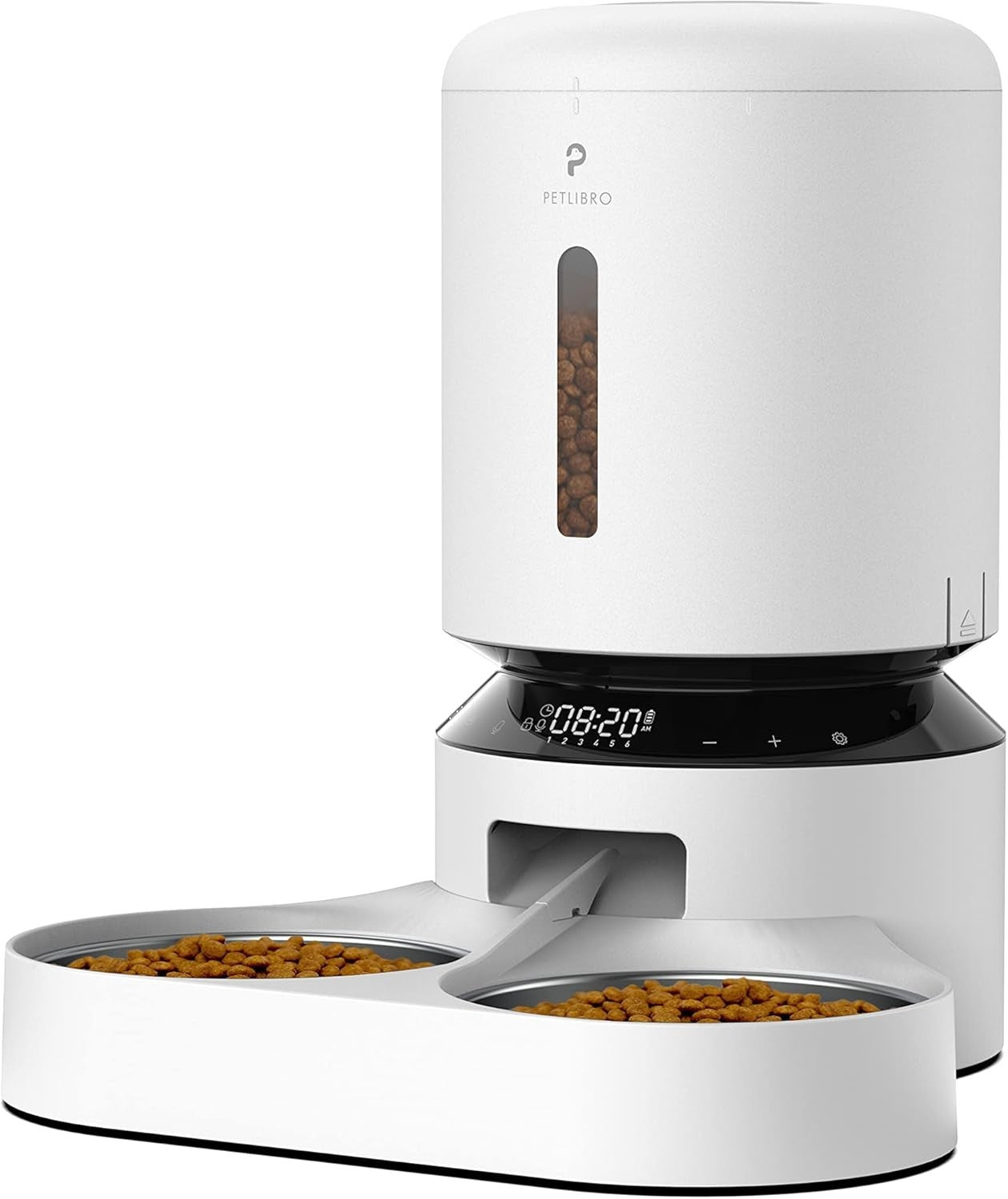 Automatic Pet Feeder 5L Dual Bowl Food Dispenser 6 Meals 50 Portions