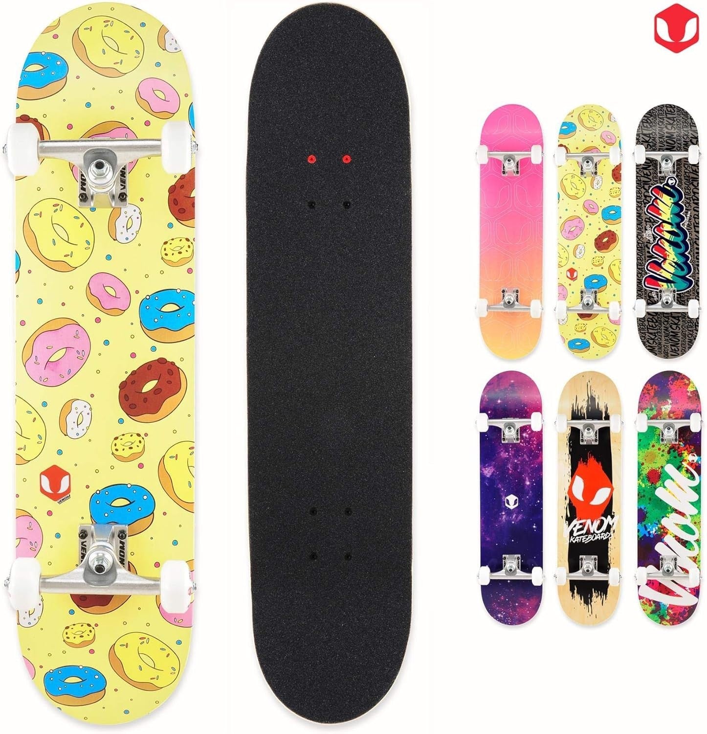 Full Size 7.75" Skateboard Complete ABEC 9 Wheels Teens & Kids