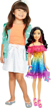 Large Fashion Doll 28in Rainbow Dress Styling Accessories Gift