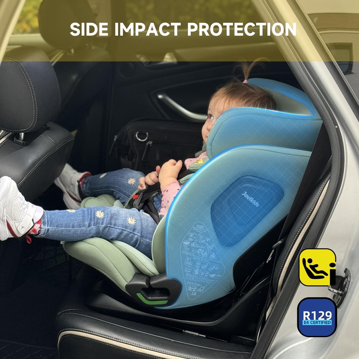 i-Size R129 ISOFIX Car Seat 76–150cm Group 1 2 3 Adjustable Protection