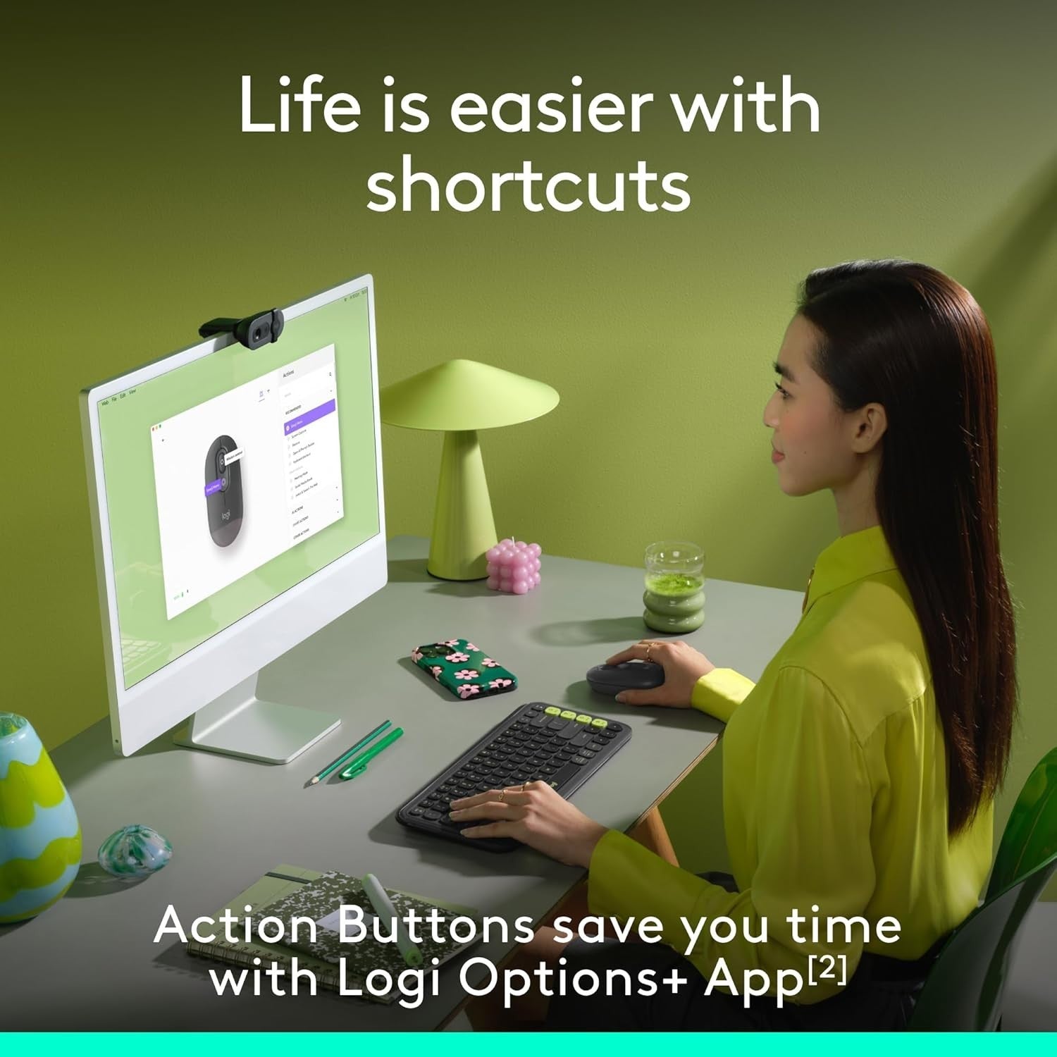 Compact Wireless Bluetooth Mouse Quiet Clicks Multi Device