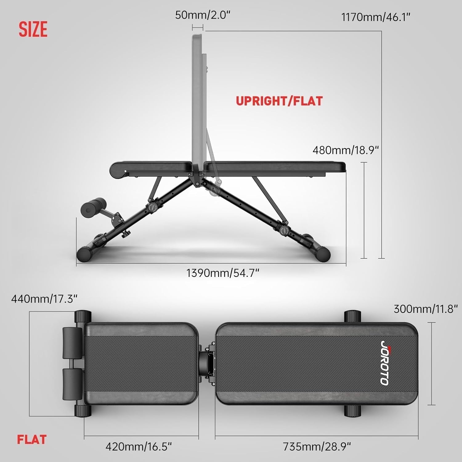 Multi-Angle Folding Workout Bench 700lb Capacity Fast Lock Home Gym