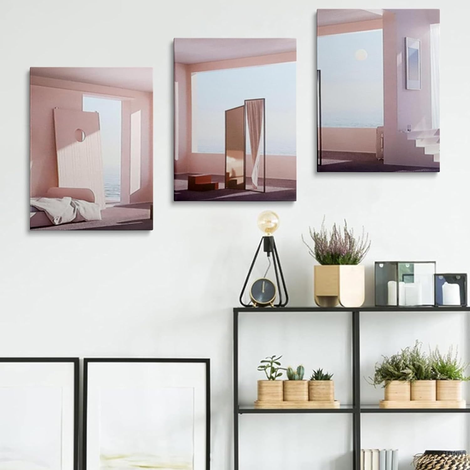 3-Piece Sea Canvas Wall Art Modern Bedroom Aesthetic Prints