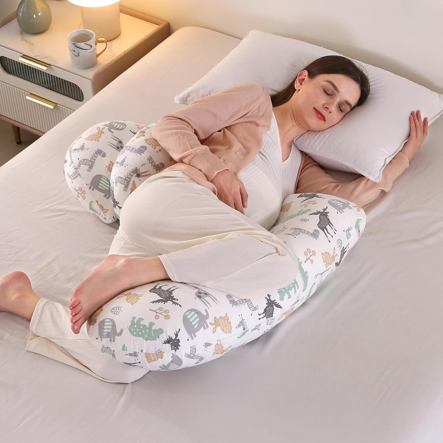 Pregnancy Pillow Maternity Sleep Support for Back Hips Legs Side Sleeper
