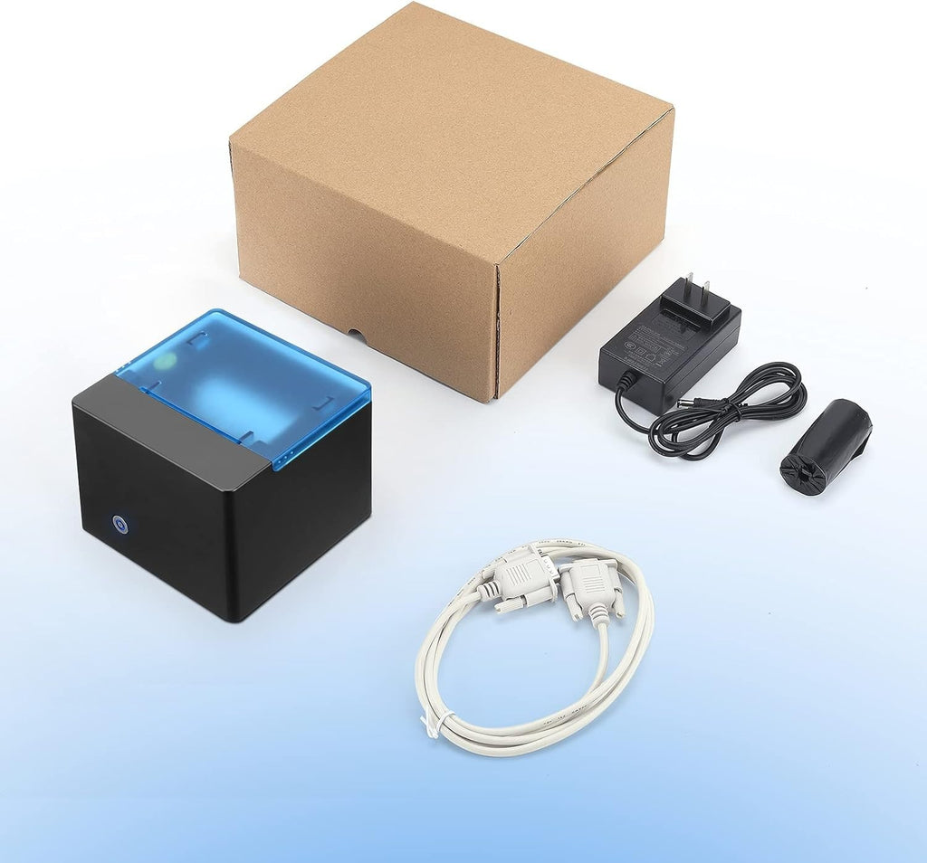 Black Thermal Printer for Money Counter, Fast 80ppm, Cable