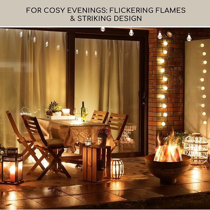 Outdoor Infrared Patio Heater w/ LED Light & Remote | Energy Efficient IP24
