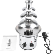 4 Tier Chocolate Fountain Machine Electric Fondue Melter Stainless