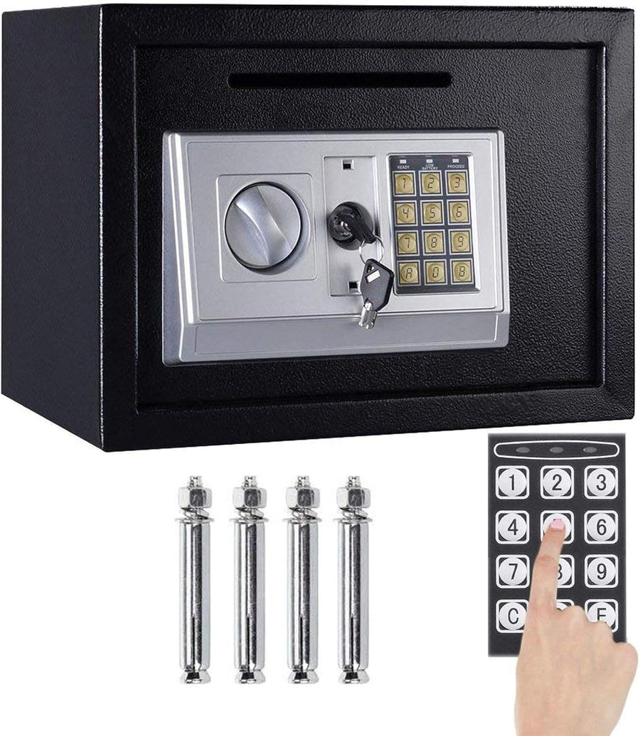 16L Digital Safe Box Electronic Keypad Lock Cash Jewelry Document Safe