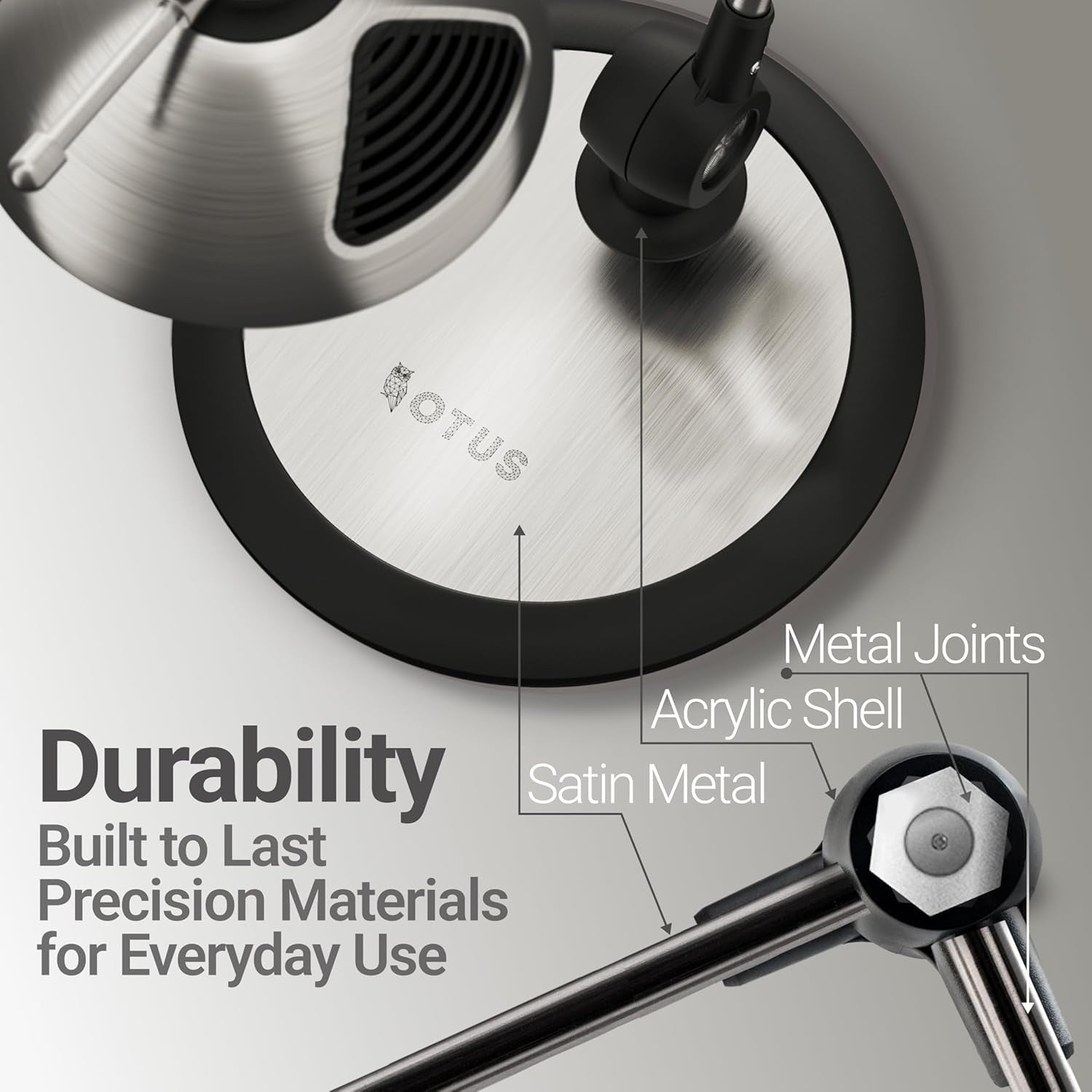 LED Desk Lamp with Gesture Control, Adjustable Brightness & Color Modes