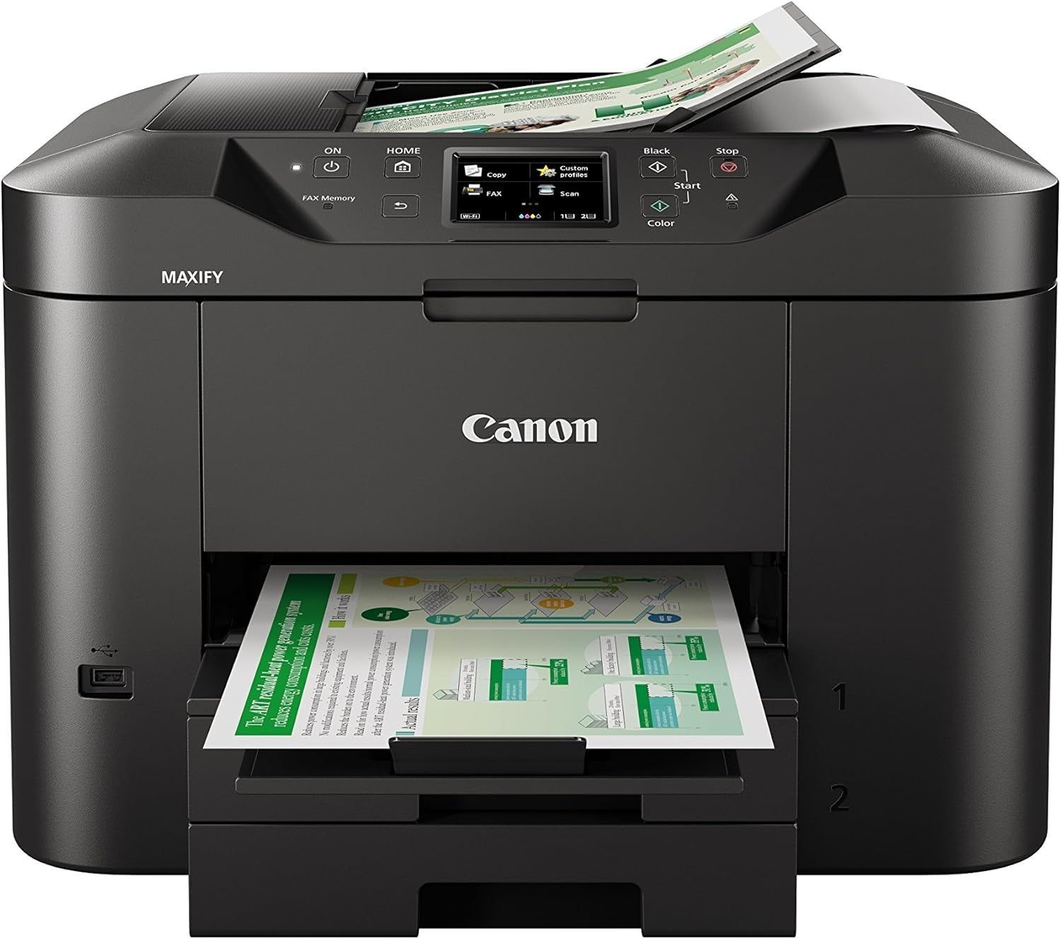 Wi-Fi Colour Inkjet Printer A4 Copy Scan Fax Duplex High Speed Home Office