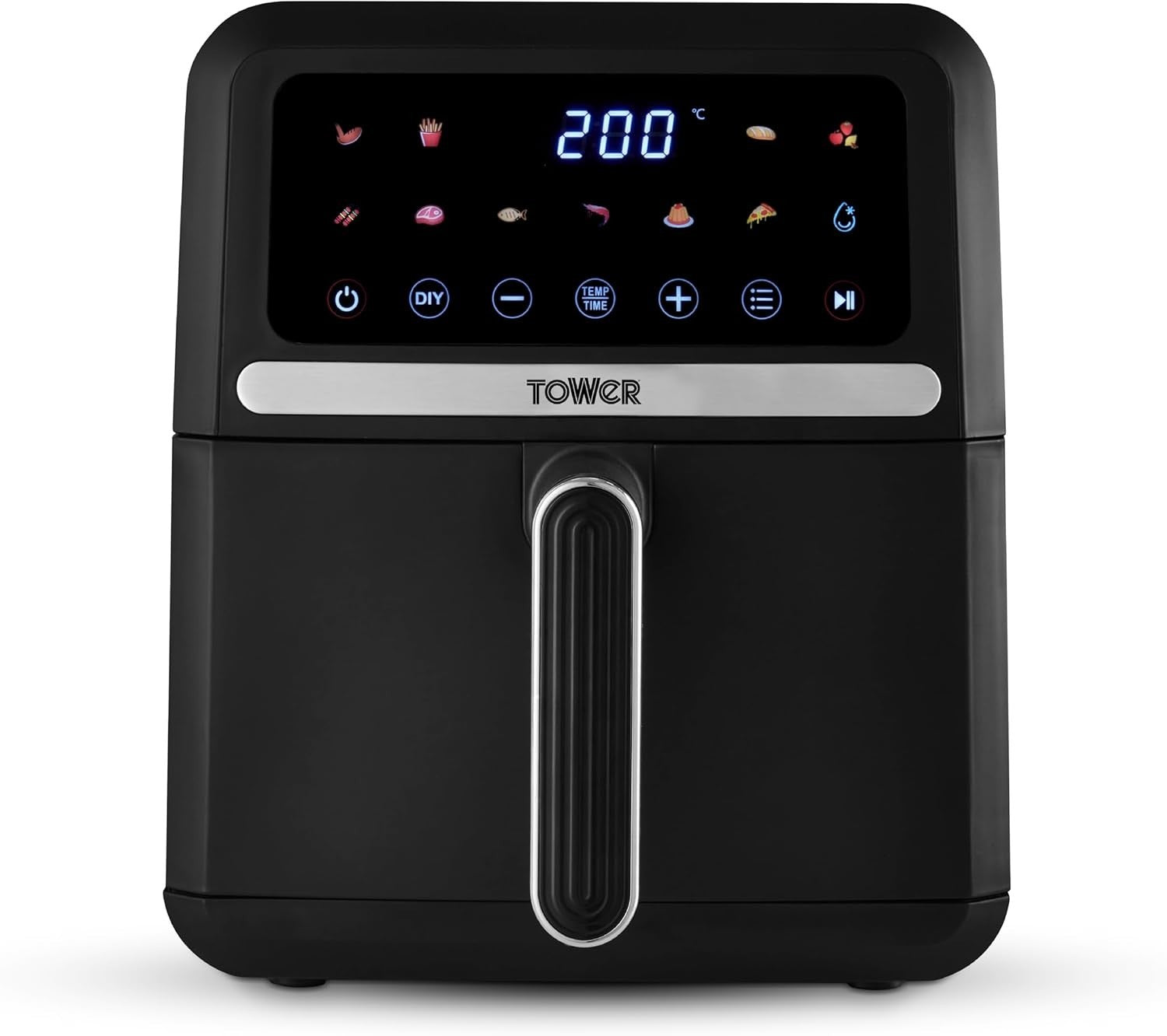 5L Digital Air Fryer Oven | 11 Presets Compact Space-Saving Design 1500W Black