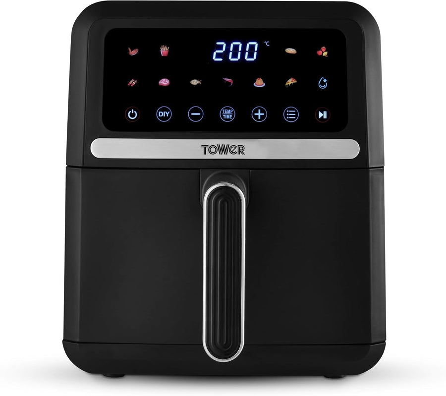 5L Digital Air Fryer Oven | 11 Presets Compact Space-Saving Design 1500W Black