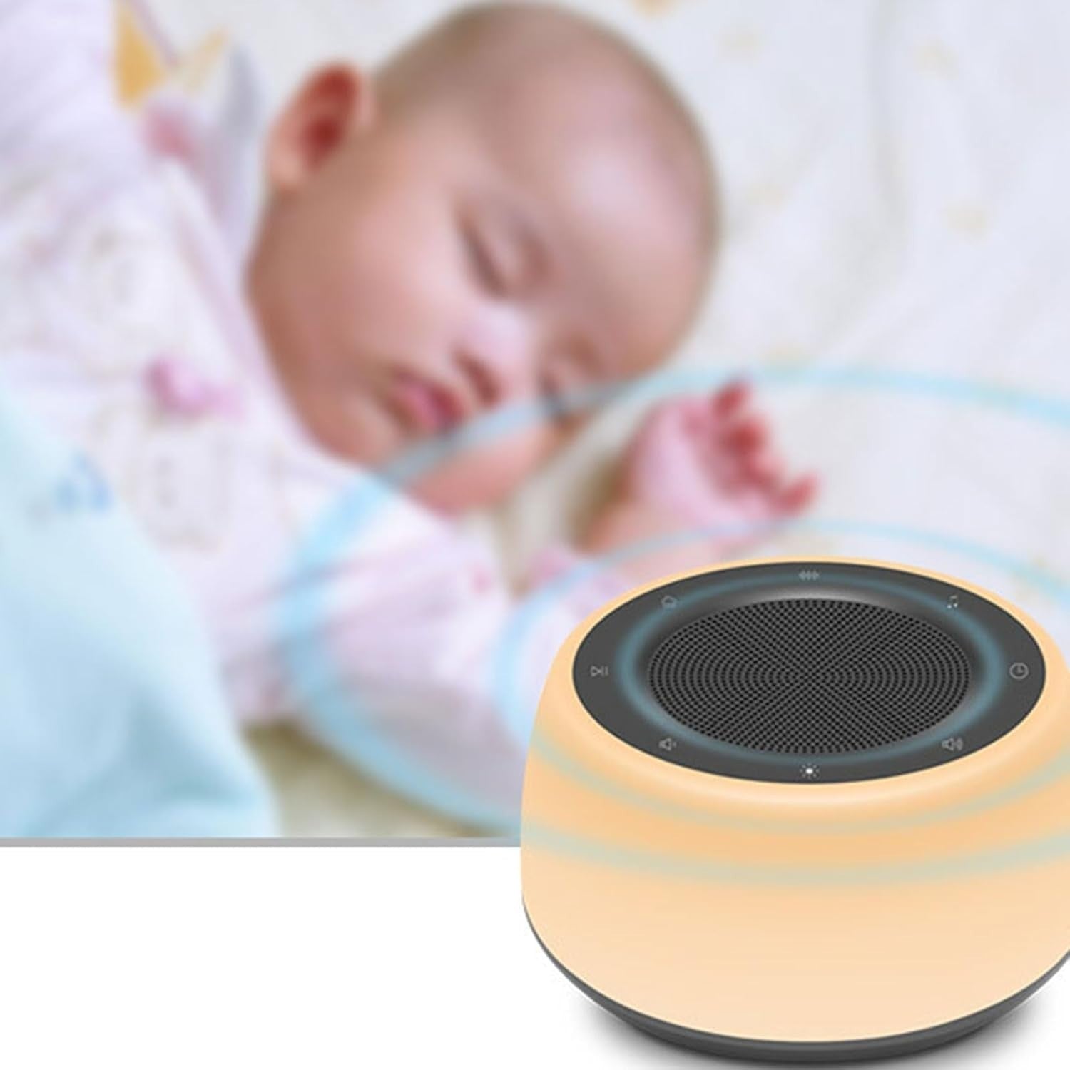 White Noise Sleep Machine for Babies & Adults | Night Light & Lullabies