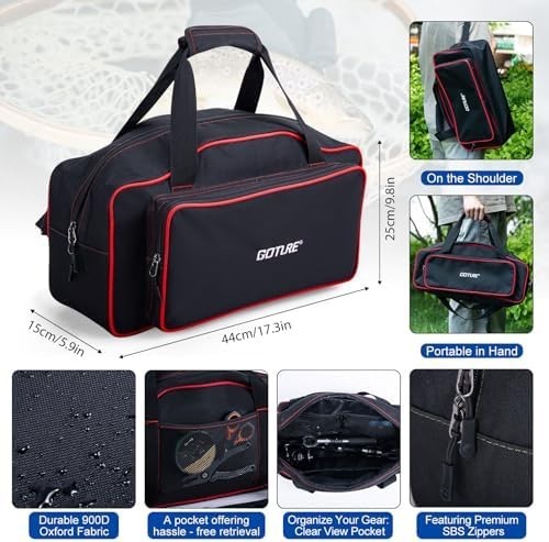 2-Piece Telescopic Fishing Rod & Reel Kit with Bag & Full Accessories