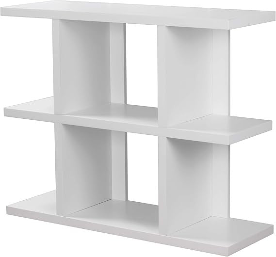 Modern 3-Tier Wooden Bookcase Shelf Unit Divider Display Rack for Living Room