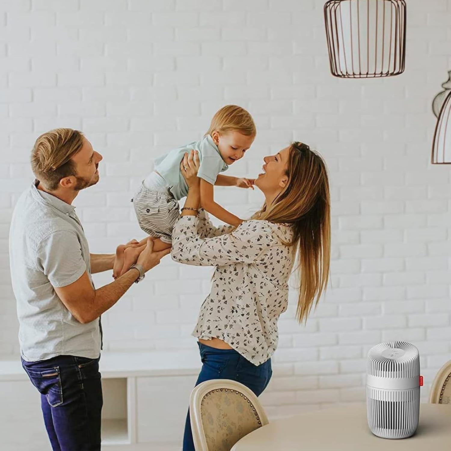 HEPA Air Purifier Small Room 360° Filter UV-C Ionizer 15m² Quiet