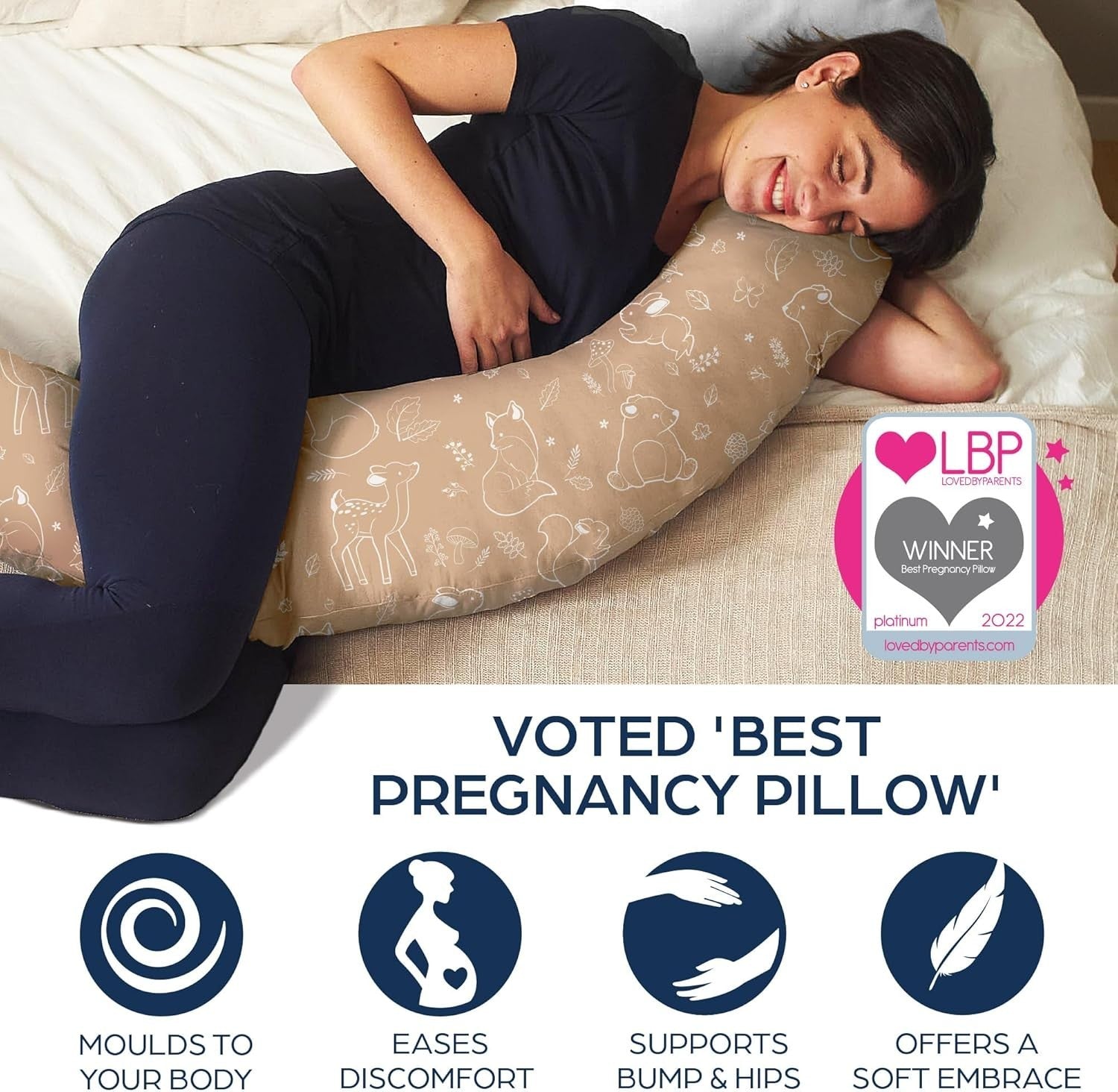 Pregnancy Pillow U Shape XXL 200x70cm Full Body Maternity Support