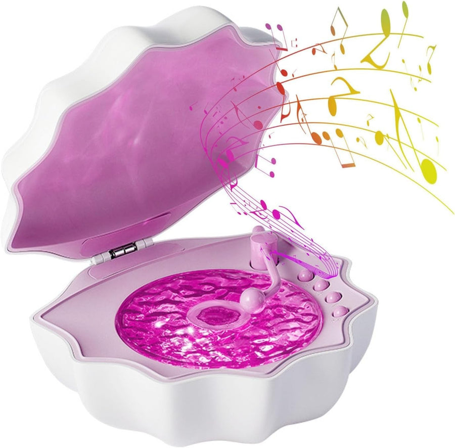 Shell Bluetooth Speaker Night Light White Noise Mood Lamp Purple