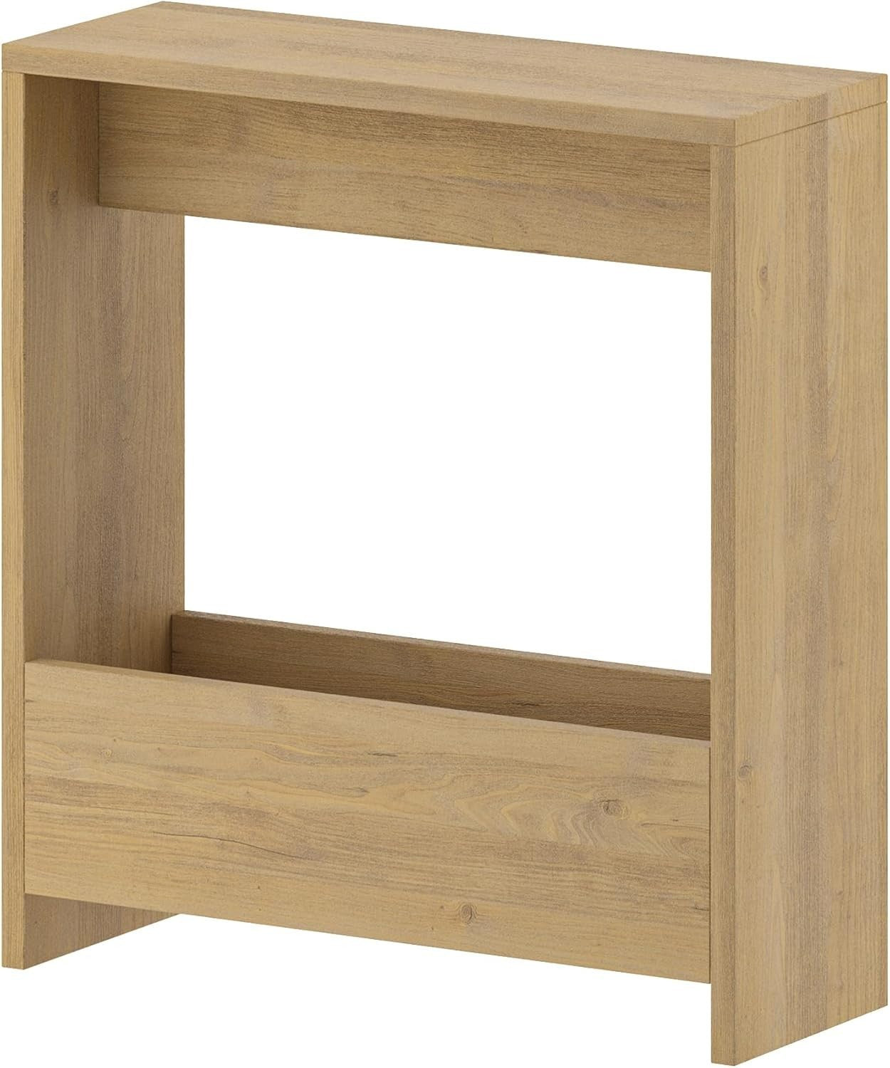 Oak Side Table with Magazine Rack – Space-Saving Storage & Stylish Finish