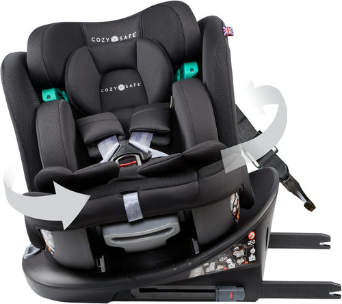 360° Rotating i-Size Child Car ISOFIX 40–150cm All-in-One Safety