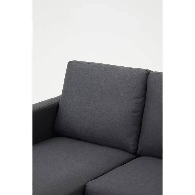 Grey 3 Seater L Shaped Sofa Bed Reversible Chaise Corner Lounge Couch