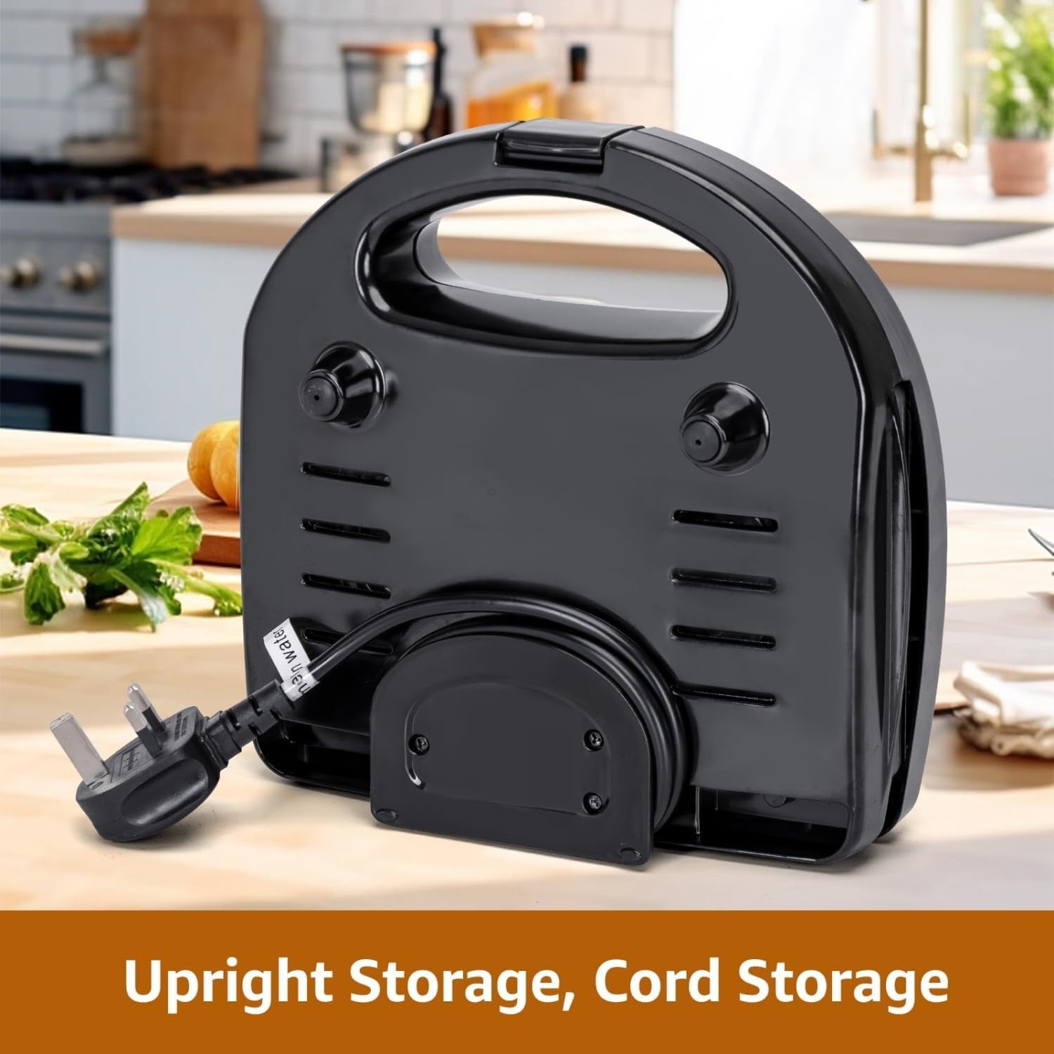 Deep Fill Non-Stick Toastie Maker Sandwich & Panini Press 750W Black