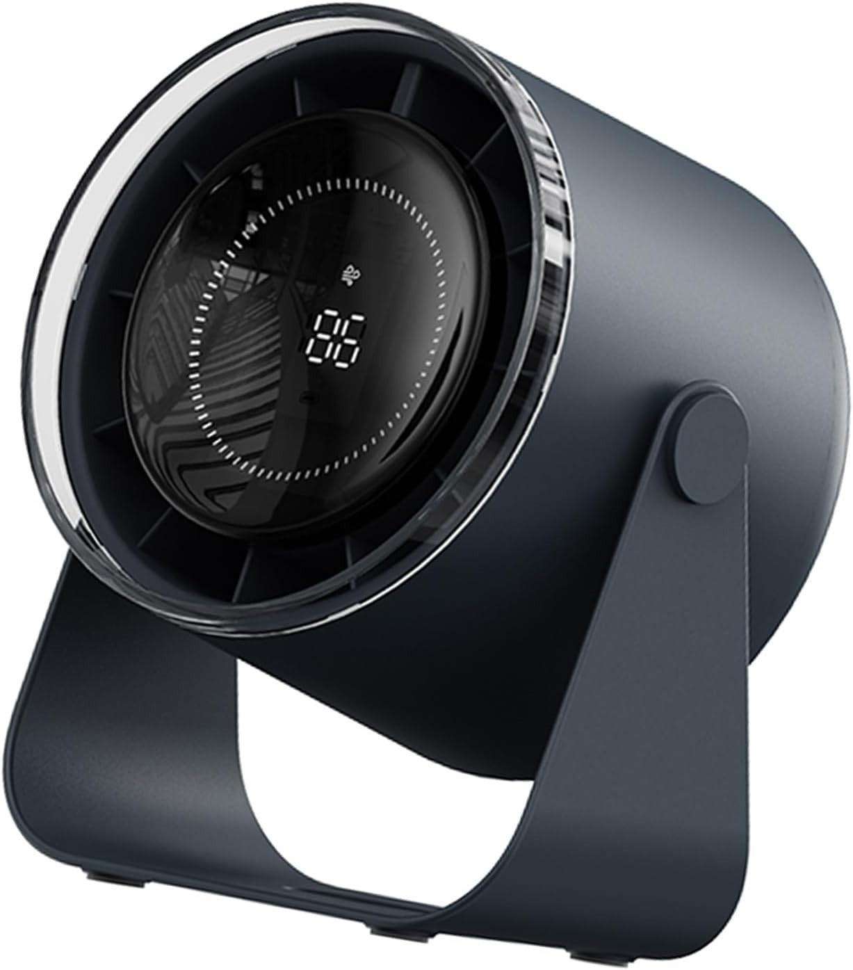 Blue USB Rechargeable Desk Fan – Quiet Cooling 3600mAh Battery Portable Airflow