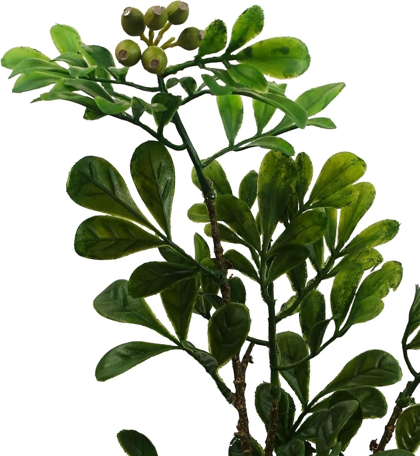 Leaf Artificial Bonsai Tree 45cm Tabletop Faux Plant with Pot Home Office Decor