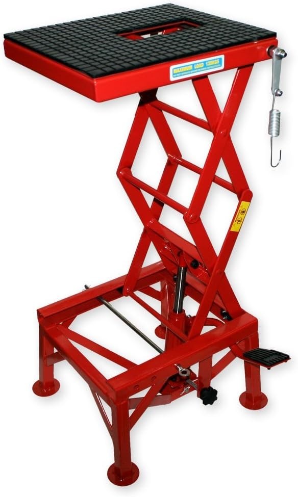 Hydraulic Motorcycle Lift 135kg 300lb Bike ATV Jack Stand Workbench Table