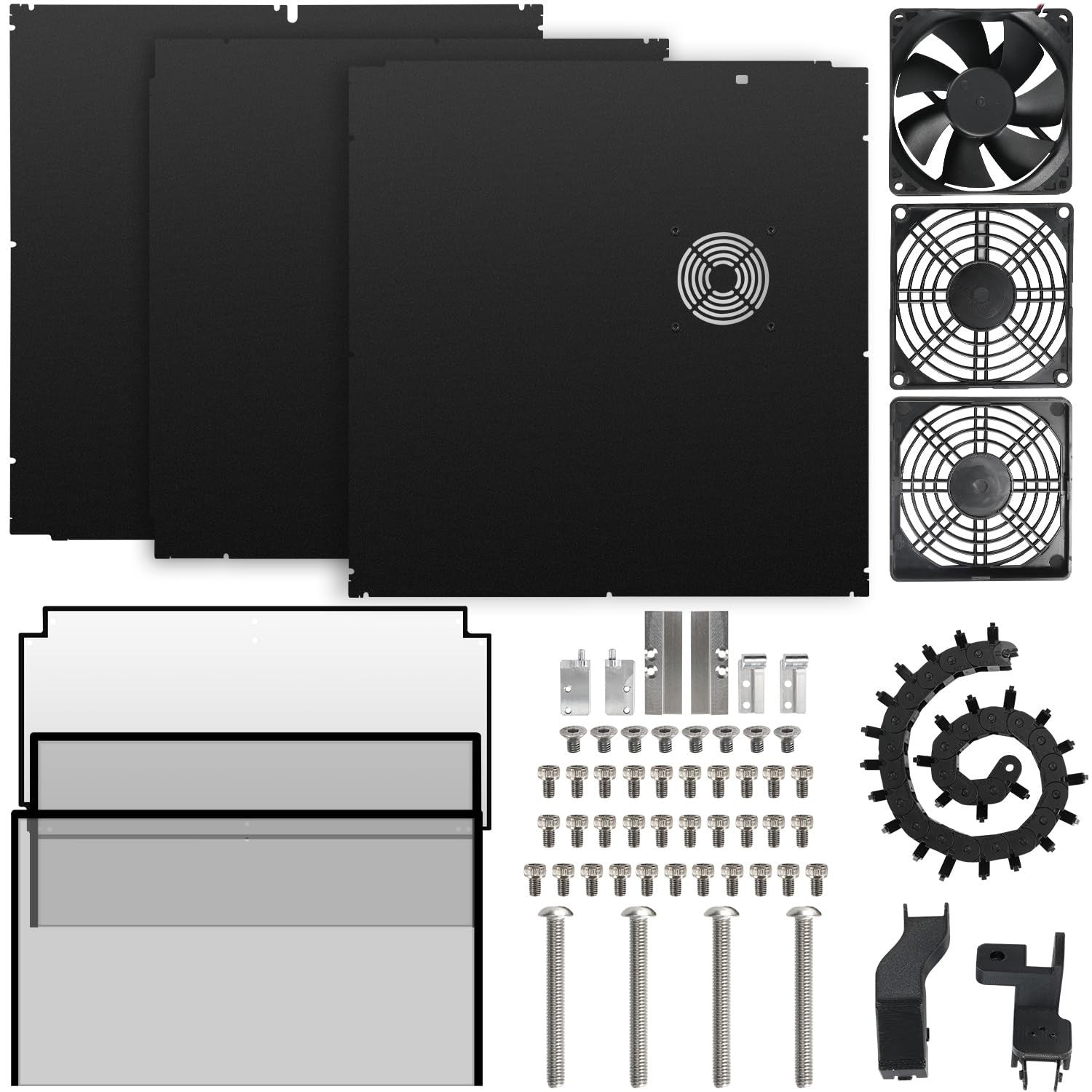 3D Printer Metal Enclosure Tempered Glass Noise Reduction Heat Control