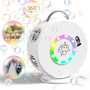 Rechargeable Rotating Bubble Machine 360 Degree Kids Party Toy