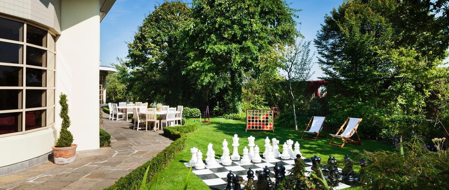 Giant 60cm Outdoor Chess Set Only | Durable 32-Piece Garden Lawn Game