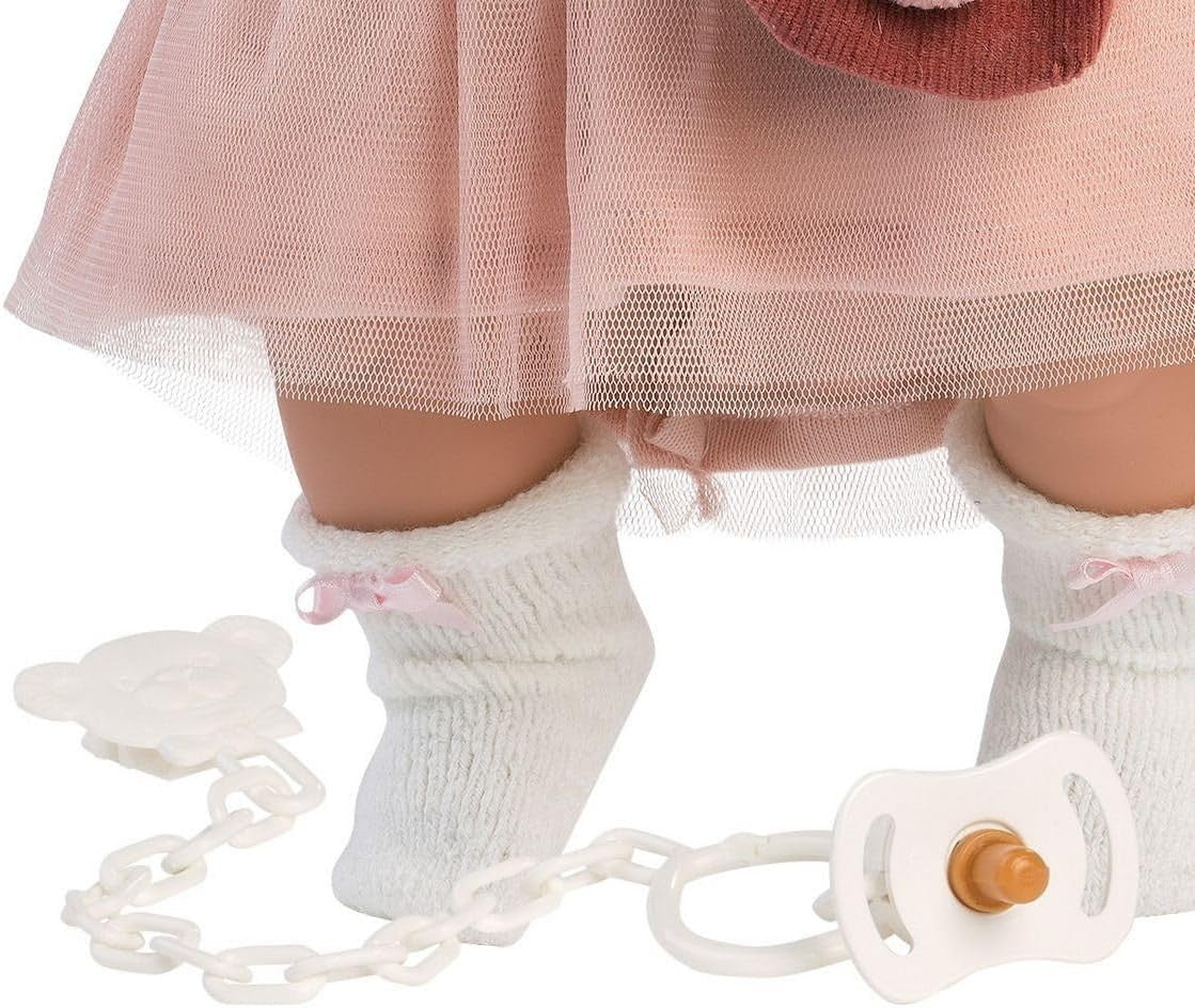 42cm Soft Body Baby Doll Blonde Hair Blue Eyes Dummy Outfit