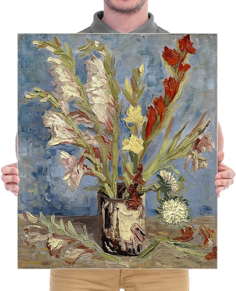 Large Modern Floral Canvas Wall Art Van Gogh Abstract Flowers