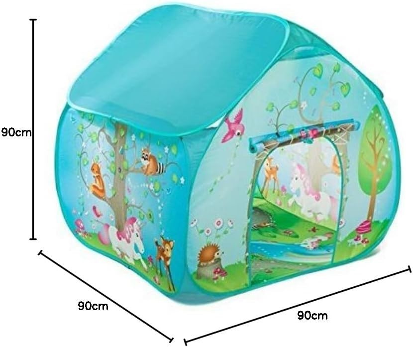 Unicorn Kids Pop Up Play Tent Indoor Outdoor Enchanted Forest