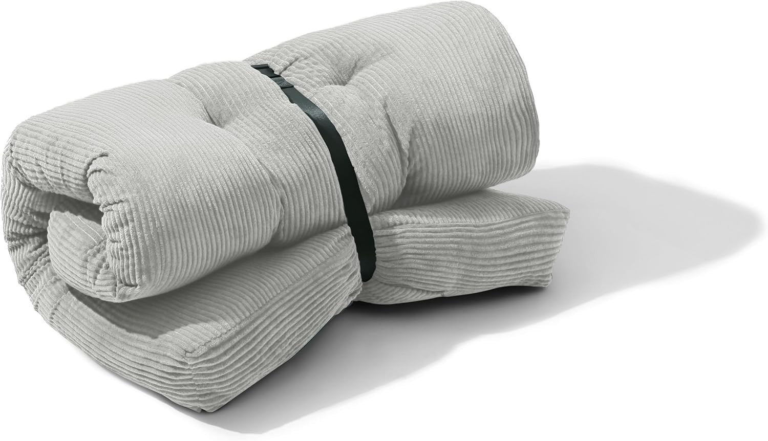 Comfortable Single Futon Mattress Floor Bed - Thick Foam, Corduroy Cover