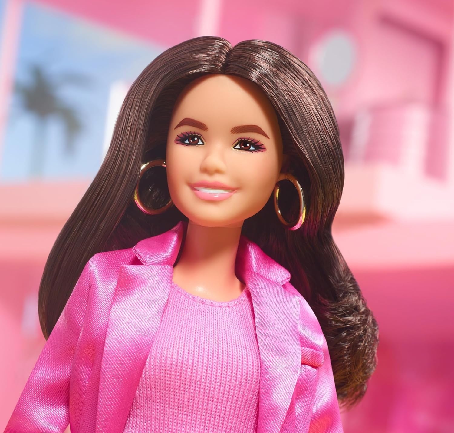Movie Inspired Collectible Fashion Doll Pink Power Suit Heels Earrings