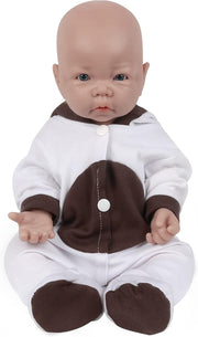 16 Inch Full Silicone Baby Doll Realistic Newborn Girl Feeding Set