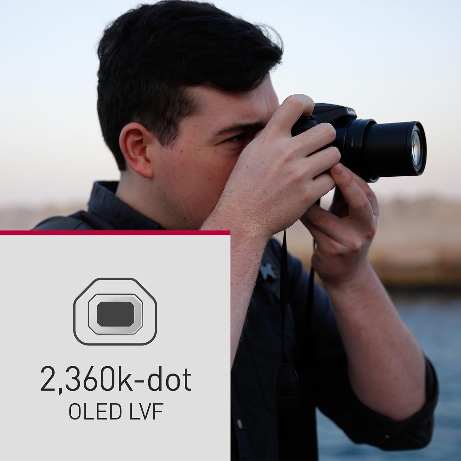 18.1MP 4K Bridge Camera 60X Zoom OLED Viewfinder USB-C Black
