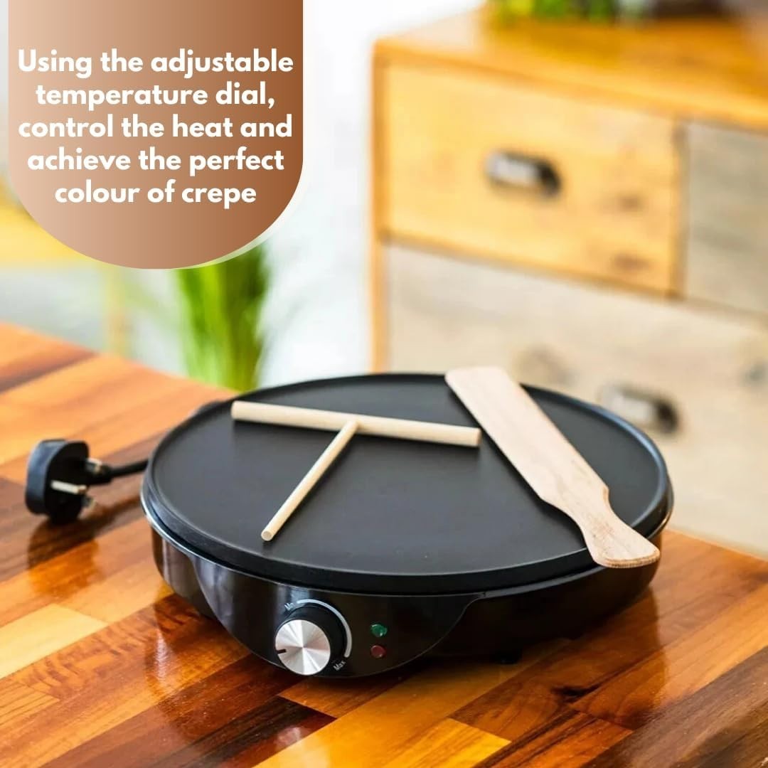 12" Electric Crepe & Pancake Maker 1000W Non-Stick w/ Tools