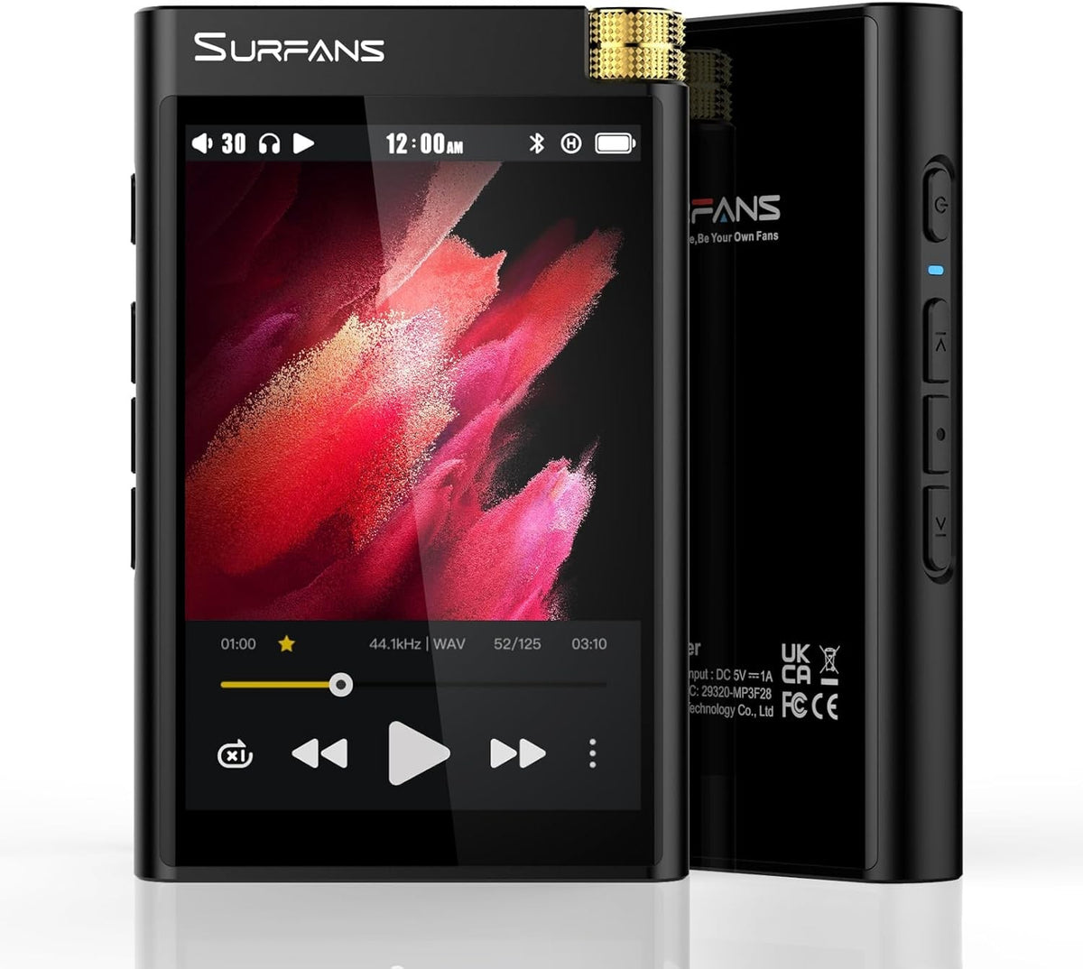 HiFi Bluetooth MP3 Player 3.5" Lossless 32GB 512GB Support