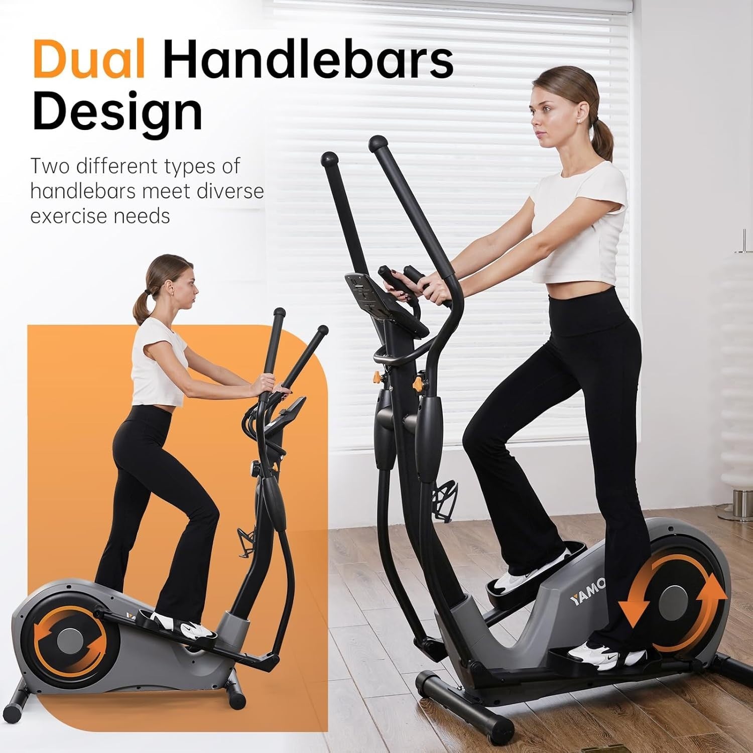 Under Desk Electric Elliptical 12-Speed Portable Seated Pedal Exerciser