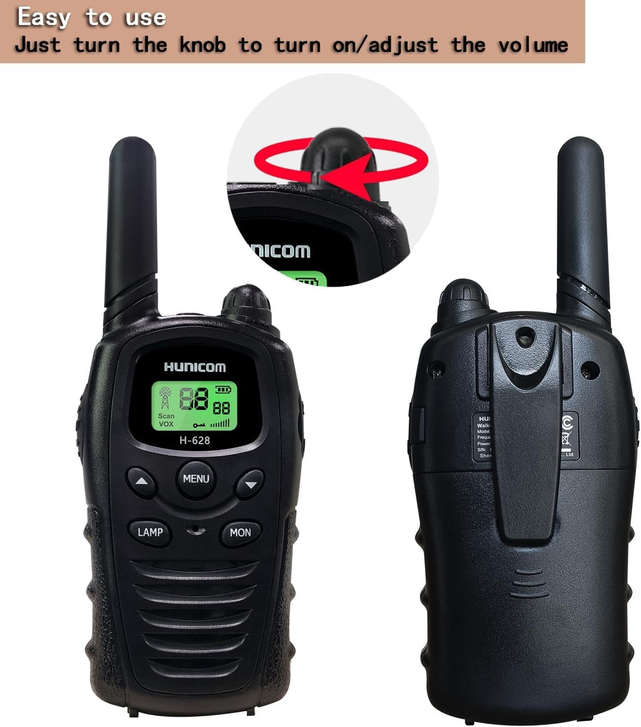 Long Range Walkie Talkies 16 Channel PMR Radio Gift Set w/ Flashlight