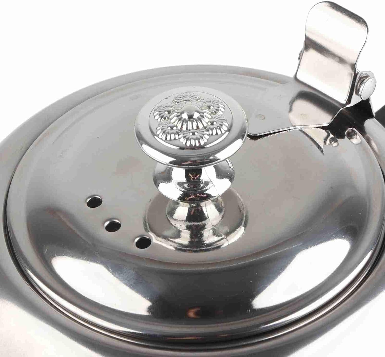 2L Stainless Steel Teapot with Strainer Induction Hob Tea Coffee Pot