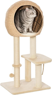 Cat Tree Tower 100cm Indoor Scratching Post Condo Perch Sisal Play Centre
