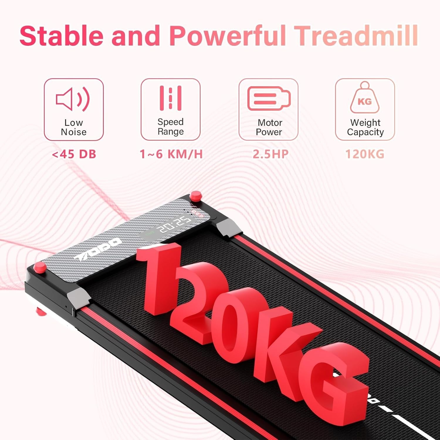 Dual-Function Under Desk Treadmill & Foot Massage | Home/Office Fitness