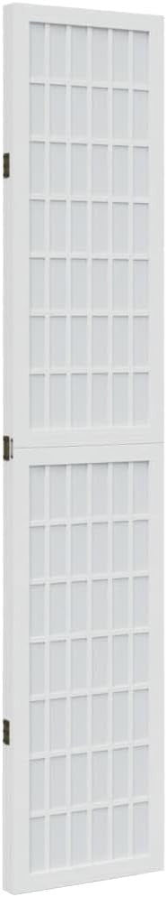 3 Panel Folding Room Divider White Wooden Privacy Screen 110x160cm Home