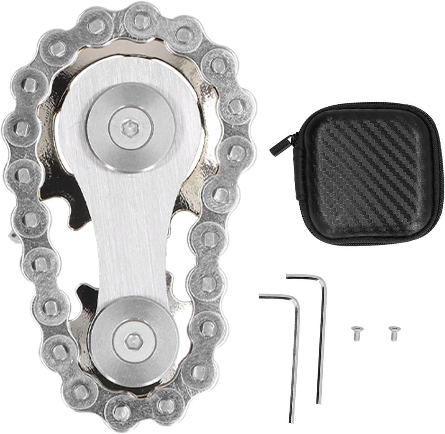 Stainless Steel Gear Fidget Toy Stress Relief Spinner ADHD Focus